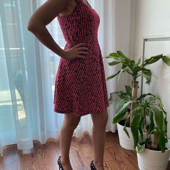 Radiant Mini Pink Dress With Shoulder Straps - Picture 7 of 8